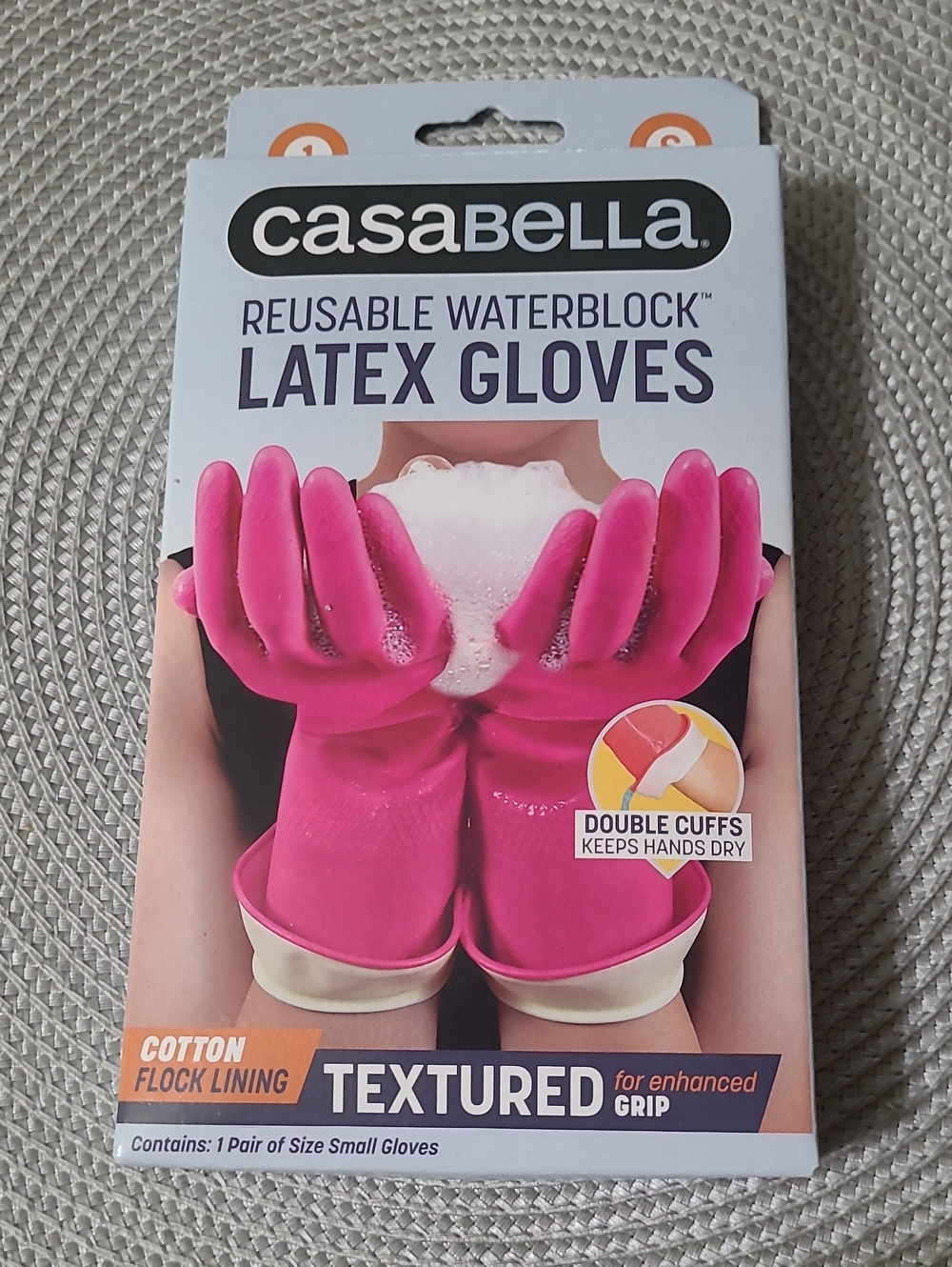 Casabella Reusable Waterblock Latex Gloves